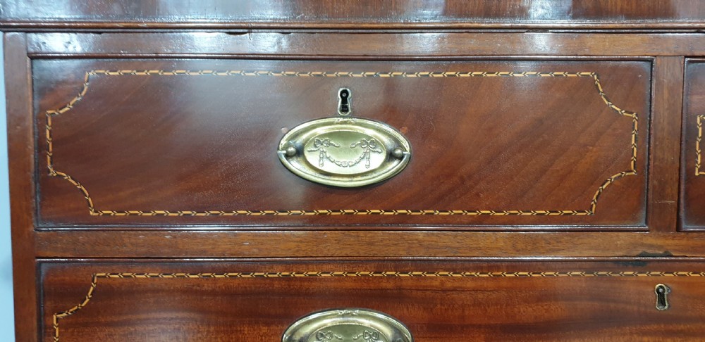 Fabulous Georgian Mahogany Tall Boy Linen Press View XII