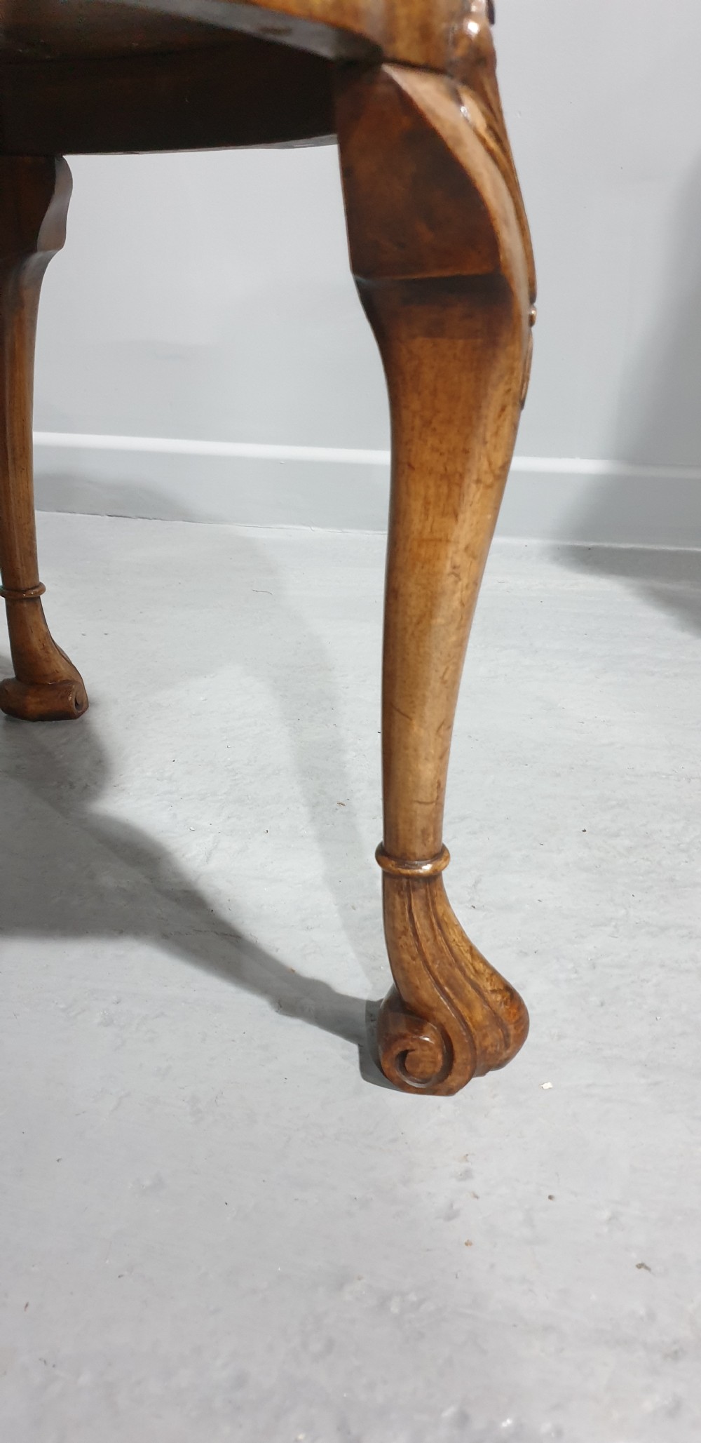 Burr Walnut Round Coffee Table View III