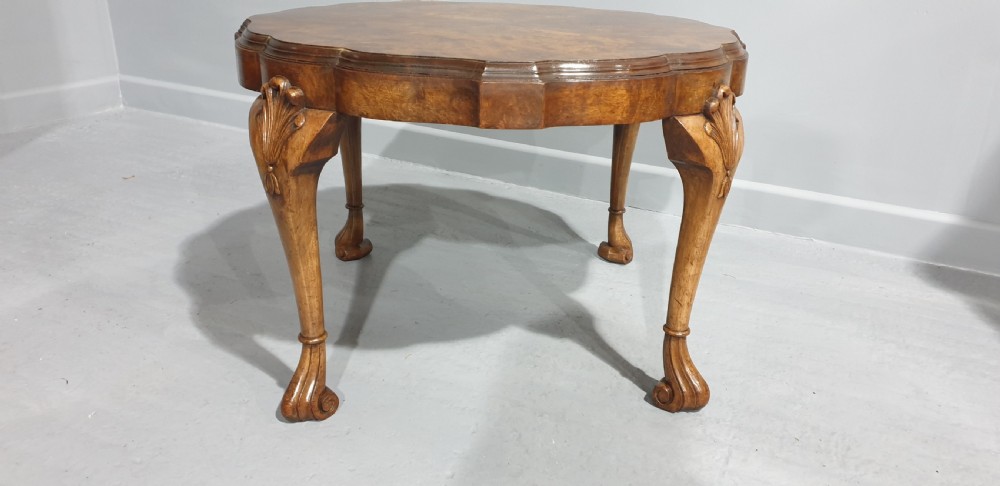 Burr Walnut Round Coffee Table View VI