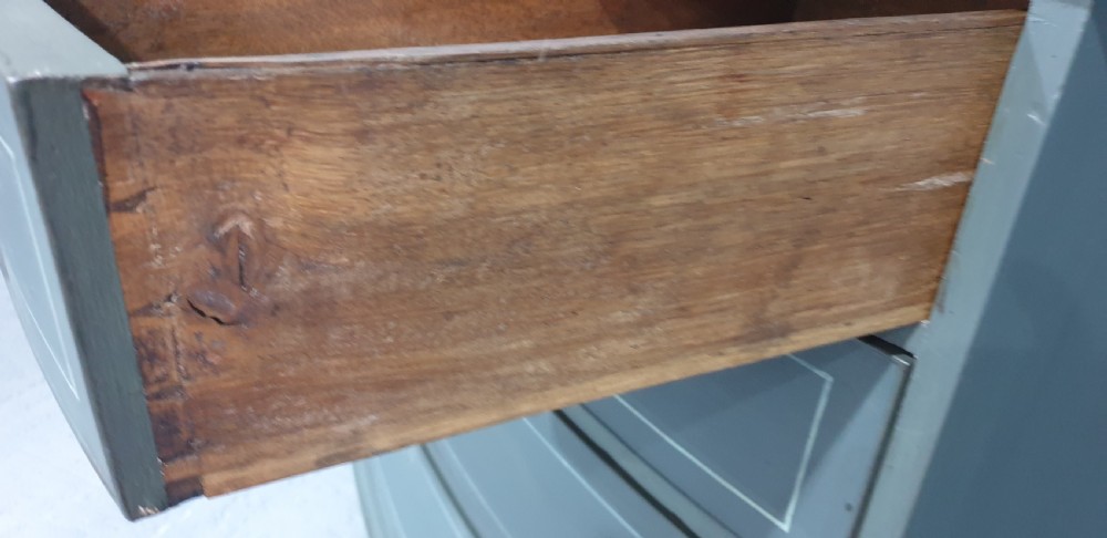 Regency Painted Bowed Chest of Drawers View XI