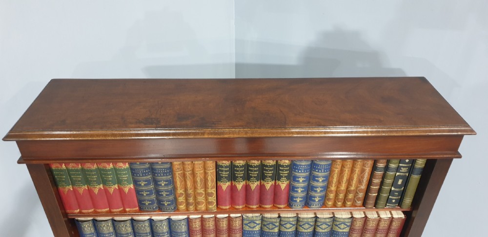 Mahogany Open Adjustable Library Bookcase View V