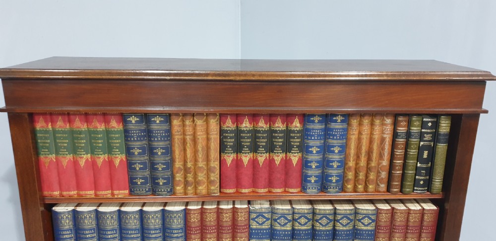Mahogany Open Adjustable Library Bookcase View VI