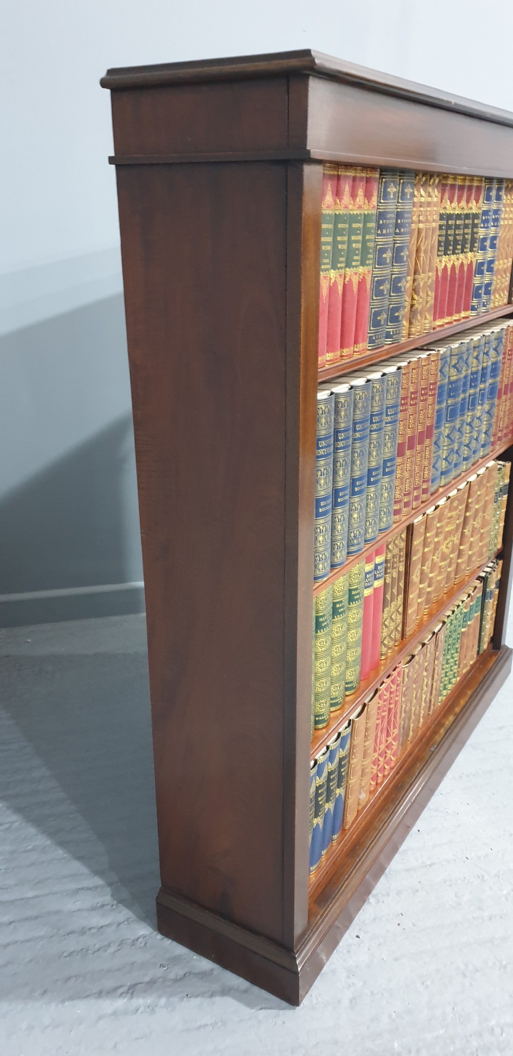 Mahogany Open Adjustable Library Bookcase View VIII