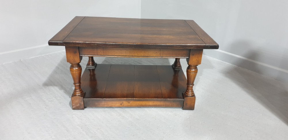 Solid Oak Plank Coffee Table View II
