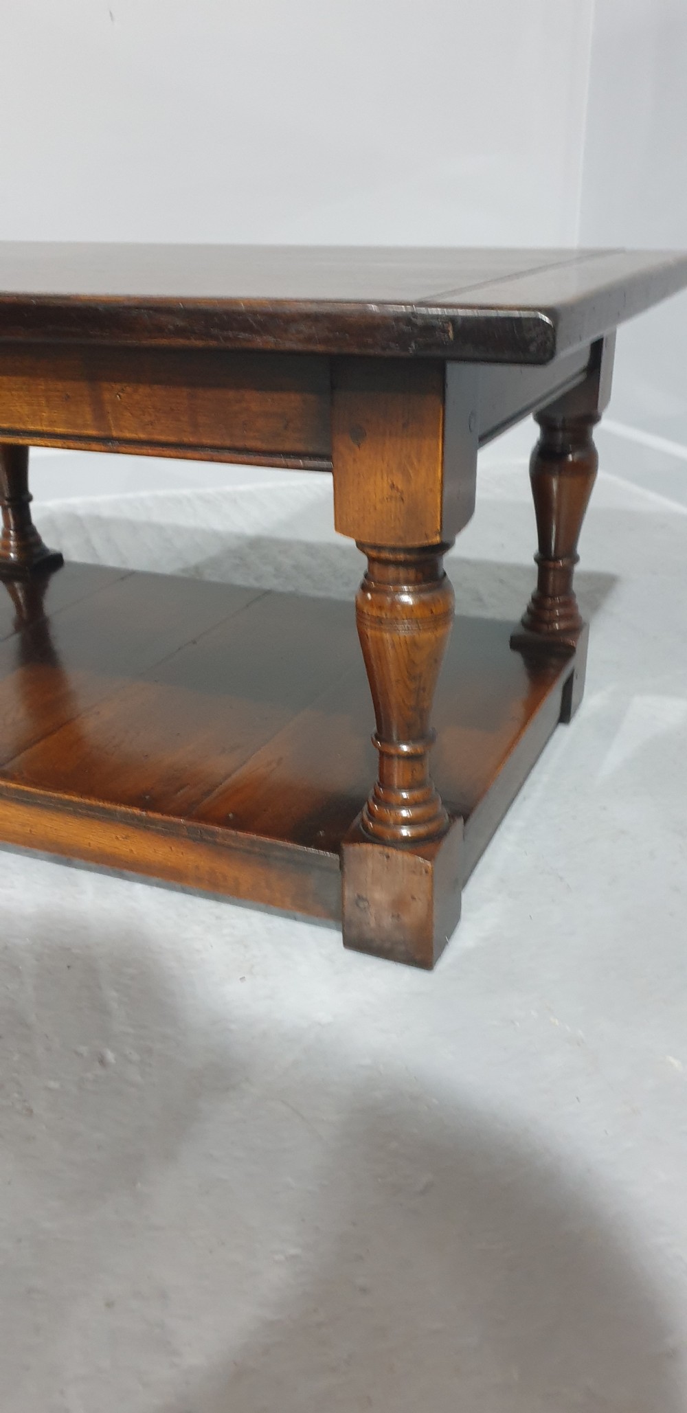 Solid Oak Plank Coffee Table View III