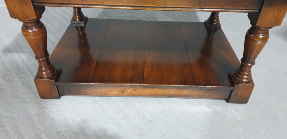 Solid Oak Plank Coffee Table View V