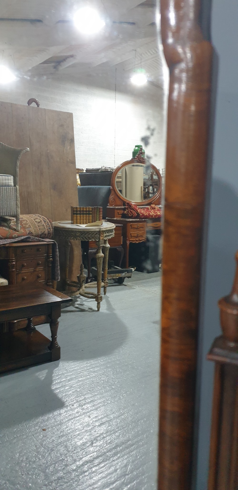 Walnut Cheval Mirror View V