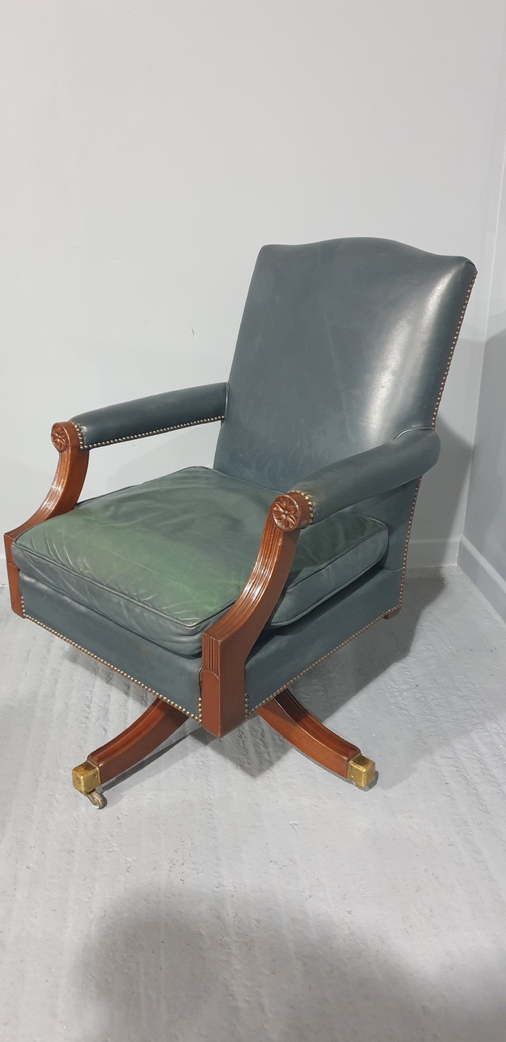 Huge Mahogany Desk Chair View III