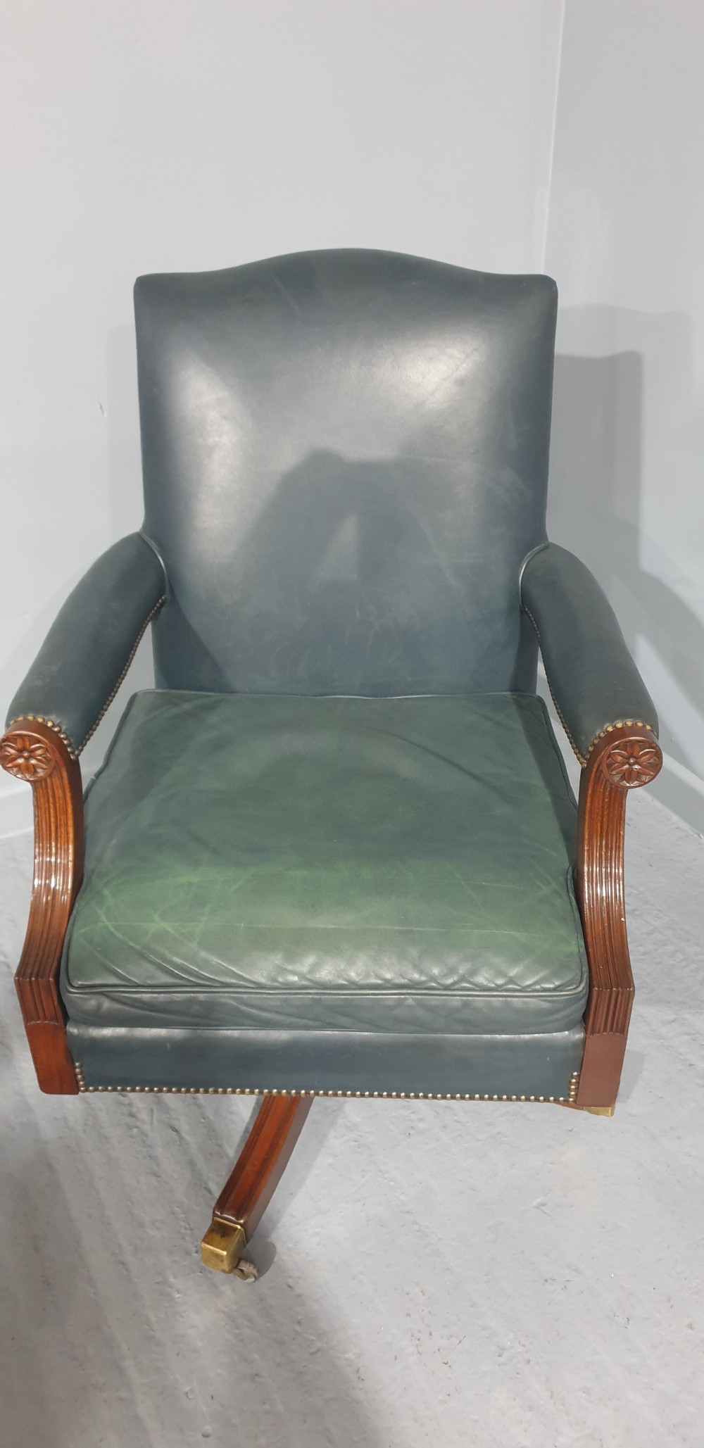 Huge Mahogany Desk Chair View VI