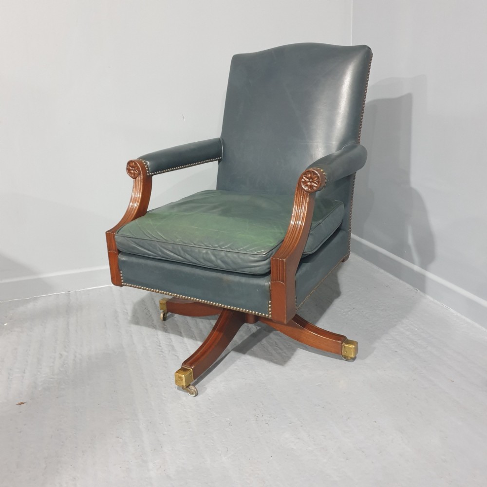 Huge Mahogany Desk Chair