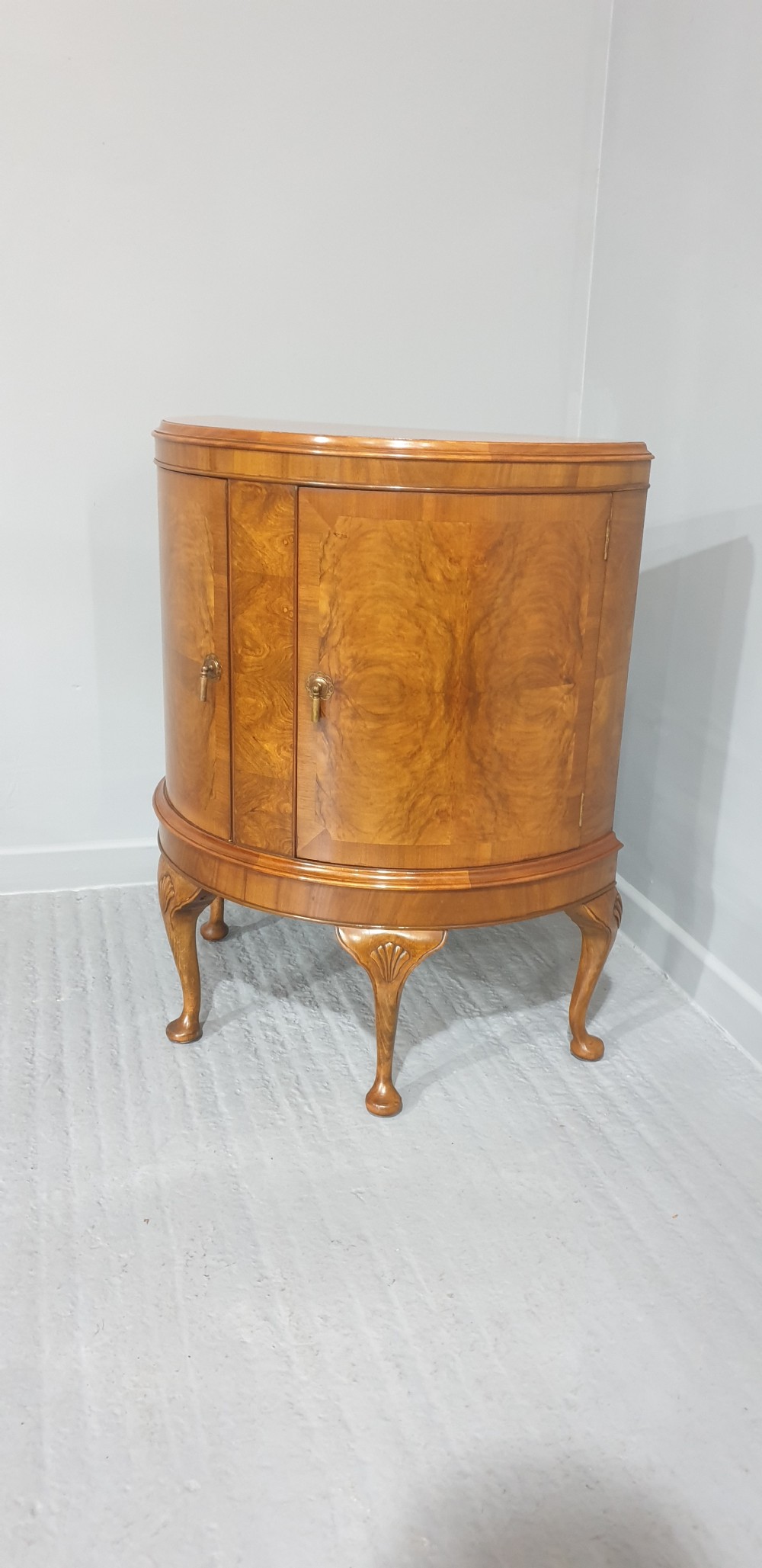 Burr Walnut Demi Loon Cabinet View II
