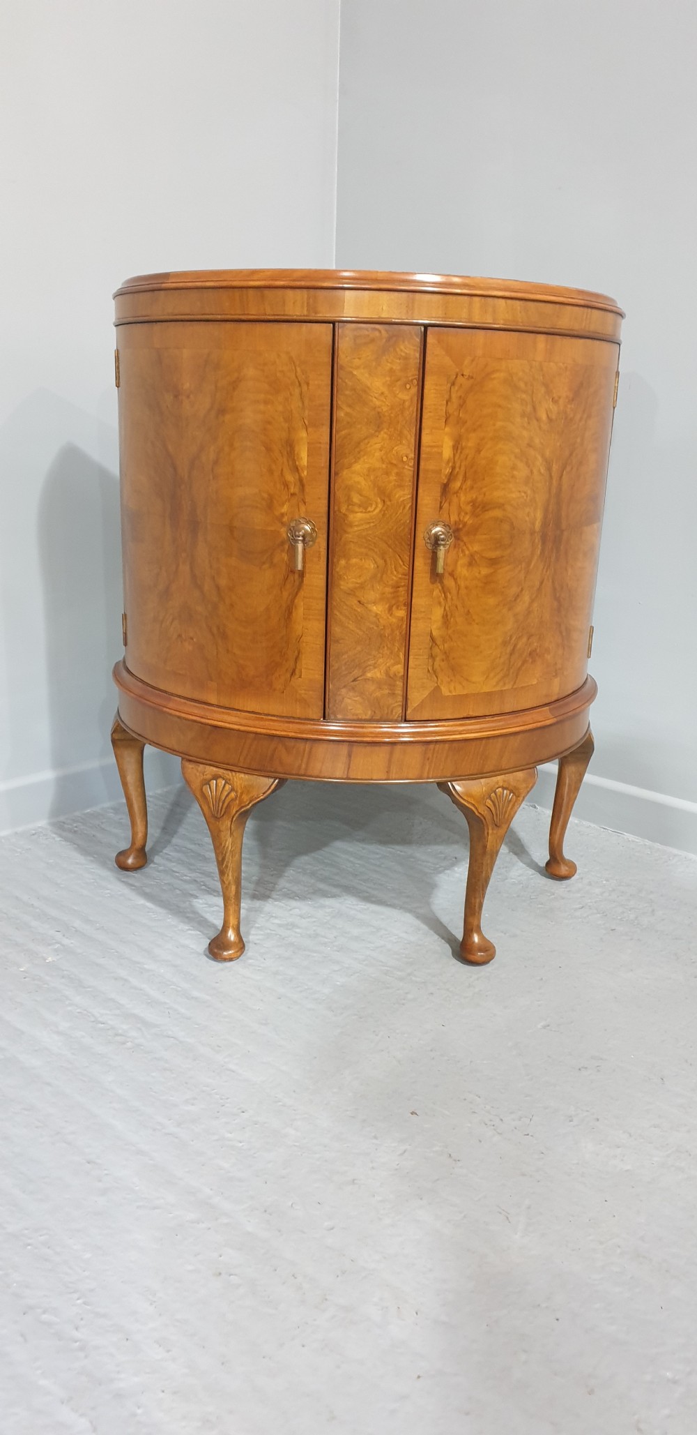 Burr Walnut Demi Loon Cabinet View III