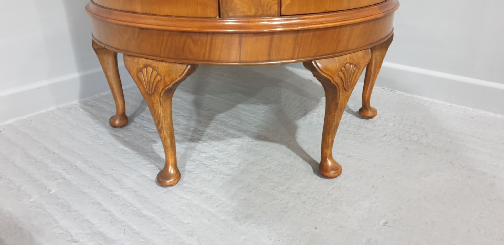 Burr Walnut Demi Loon Cabinet View IV
