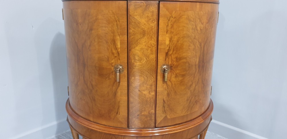 Burr Walnut Demi Loon Cabinet View V
