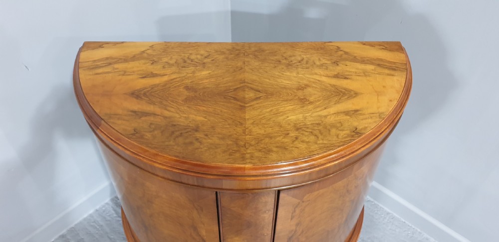 Burr Walnut Demi Loon Cabinet View VI