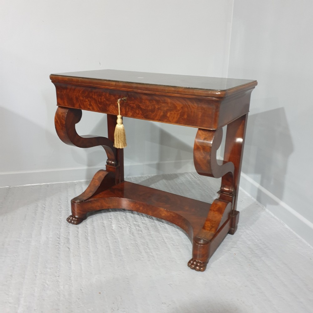 French Mahogany Console Desk
