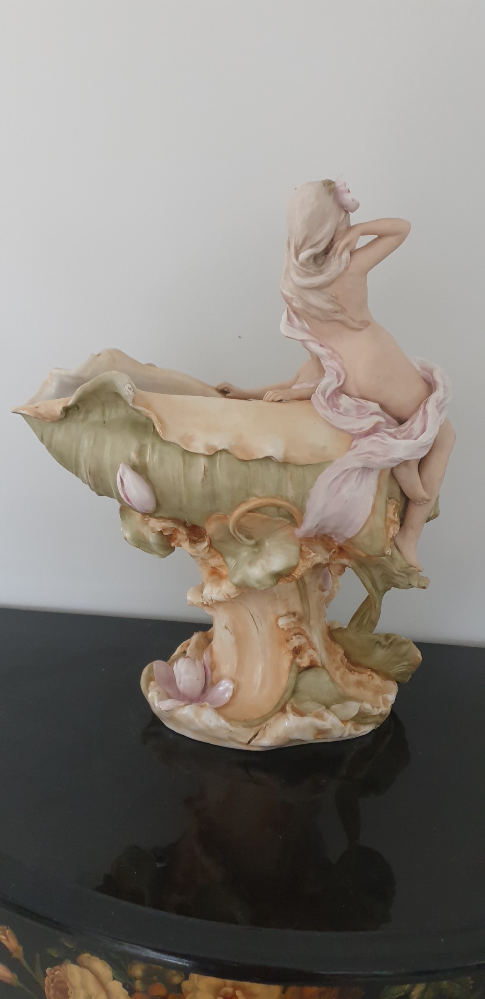 Large Royal Dux Art Noveau Shell View VIII