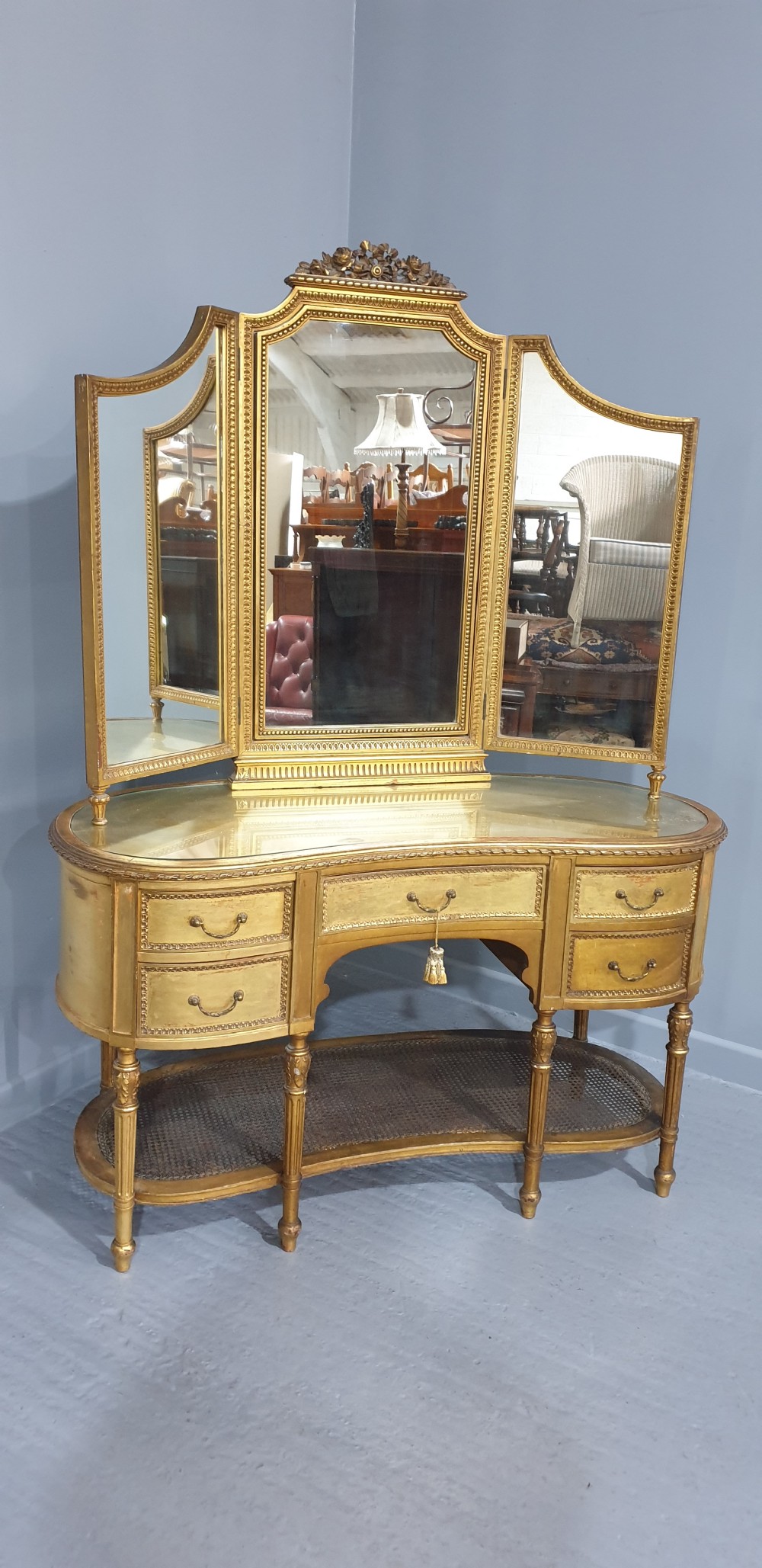 Superb French Kidney Dressing Table View II