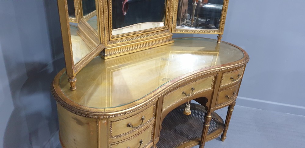 Superb French Kidney Dressing Table View XIII