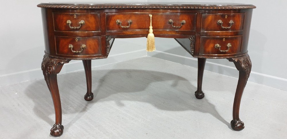 Good Mahogany Kidney Desk View II