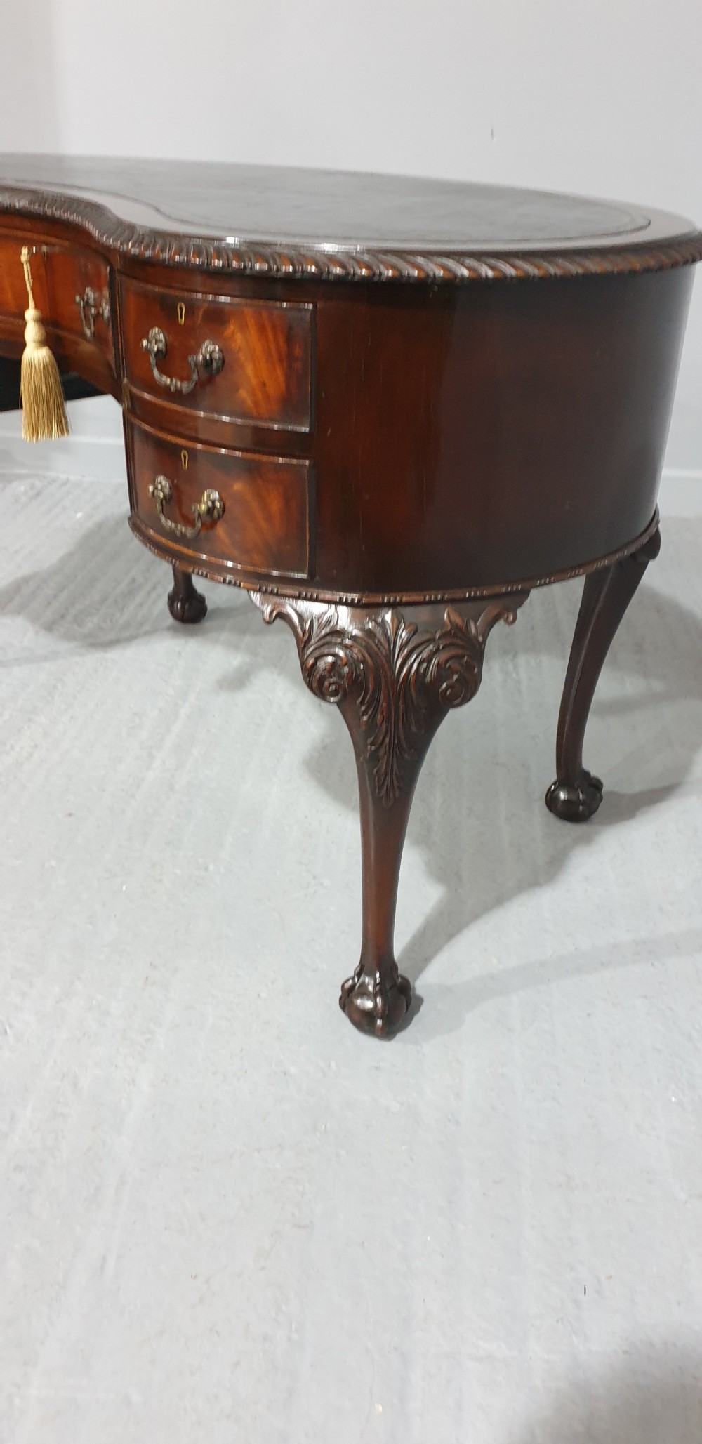 Good Mahogany Kidney Desk View III