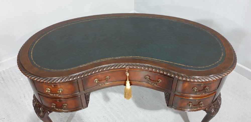 Good Mahogany Kidney Desk View IV