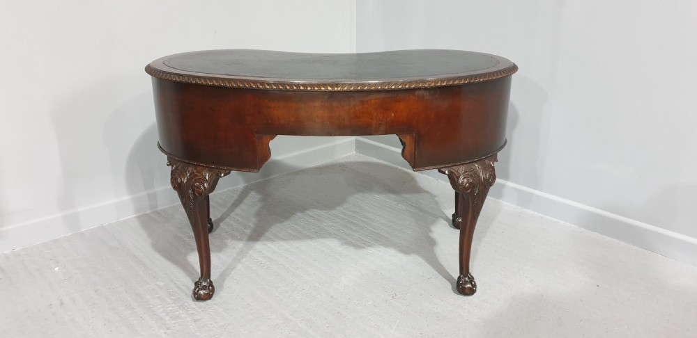 Good Mahogany Kidney Desk View IX