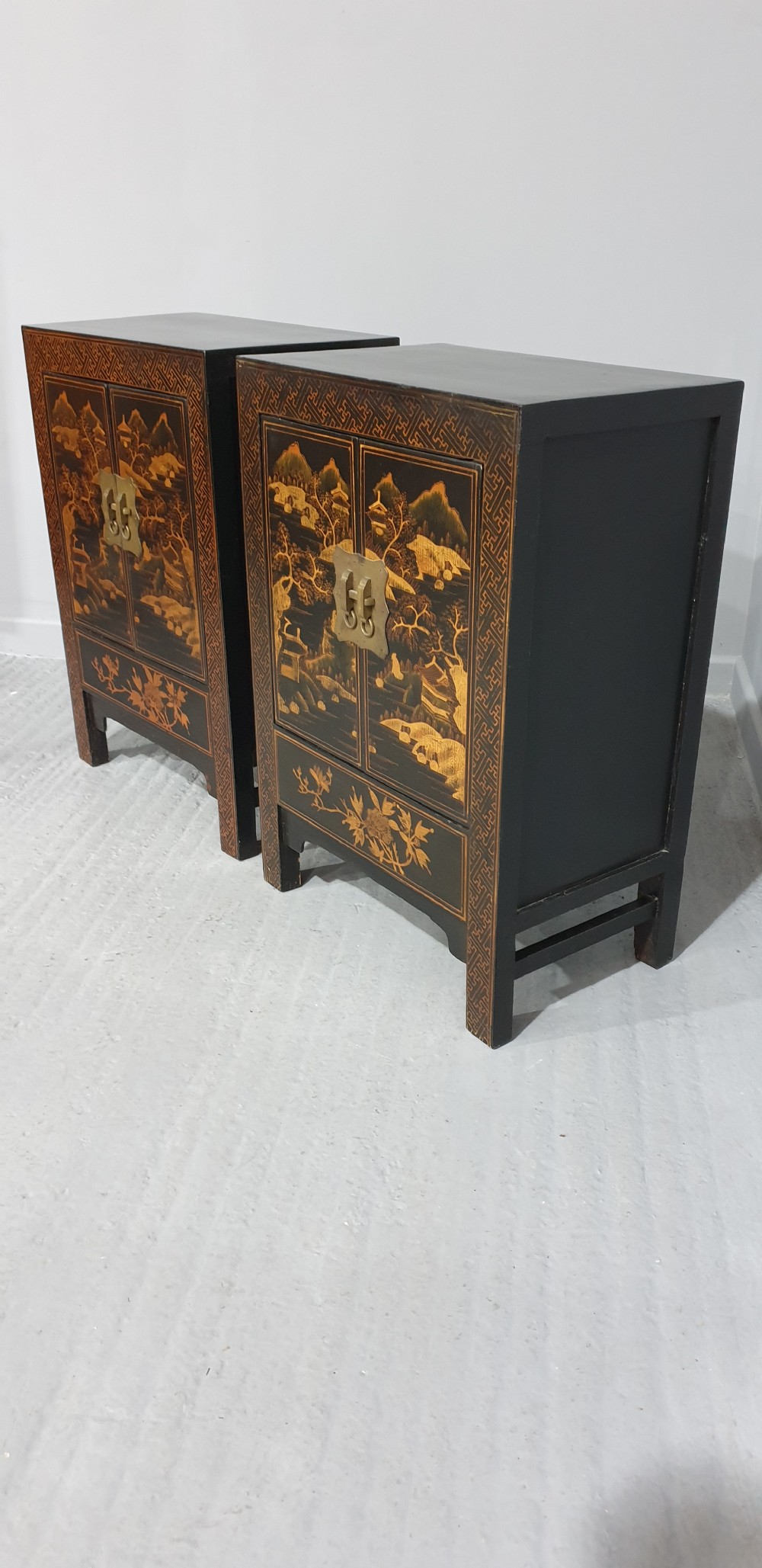 Superb Pair Chinoiserie Side Cabinets View VIII
