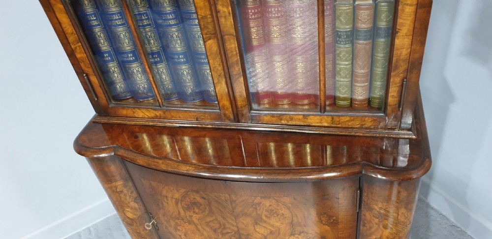 Super Burr Walnut Bookcase of Small Proportions View VI