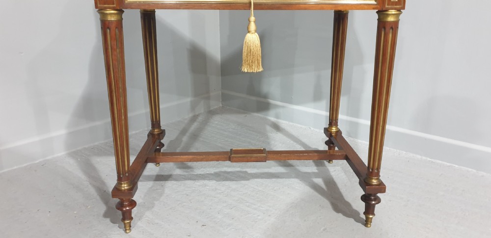 Outstanding Brass Inlaid Ladies Bureau Desk View XVIII