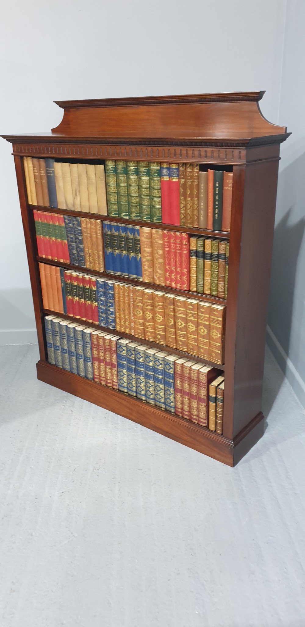 Top Quality Mahogany Open Adjustable Library Bookcase View III