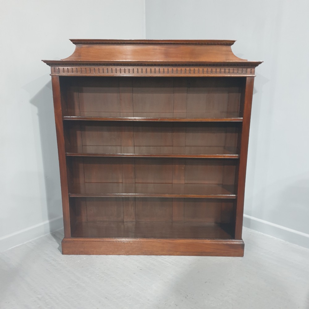 Top Quality Mahogany Open Adjustable Library Bookcase