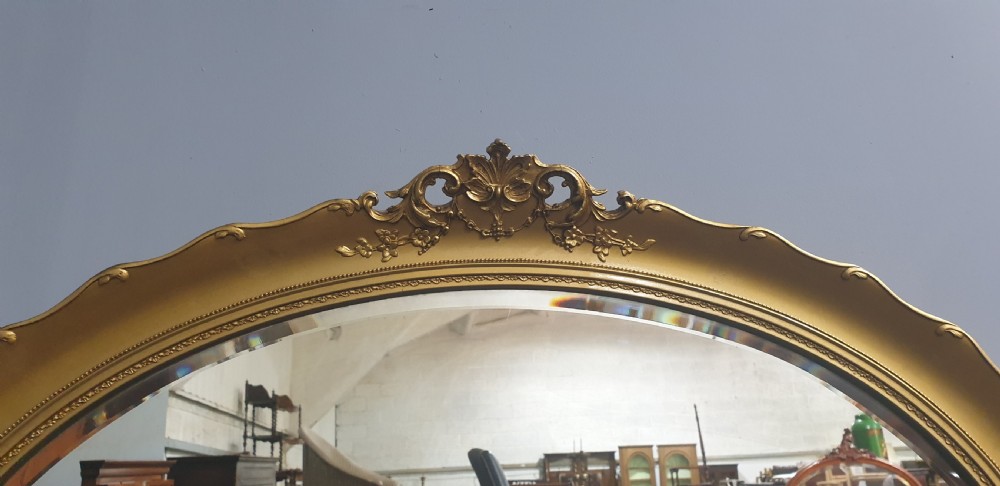 Victorian Gilt Oval Mirror View IV
