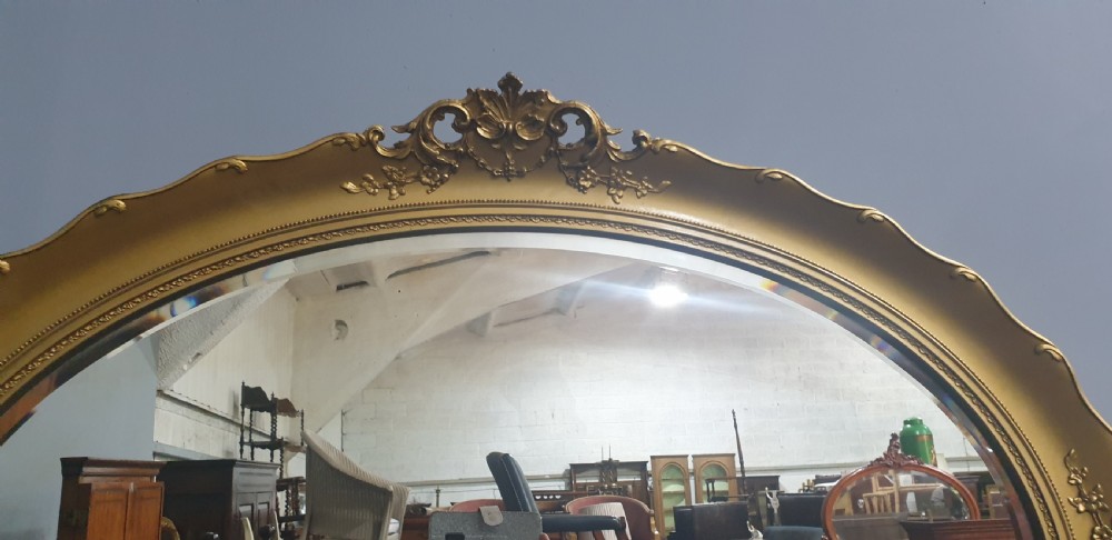 Victorian Gilt Oval Mirror View V