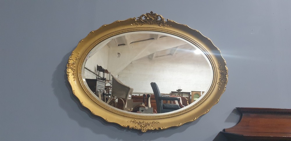 Victorian Gilt Oval Mirror View VI