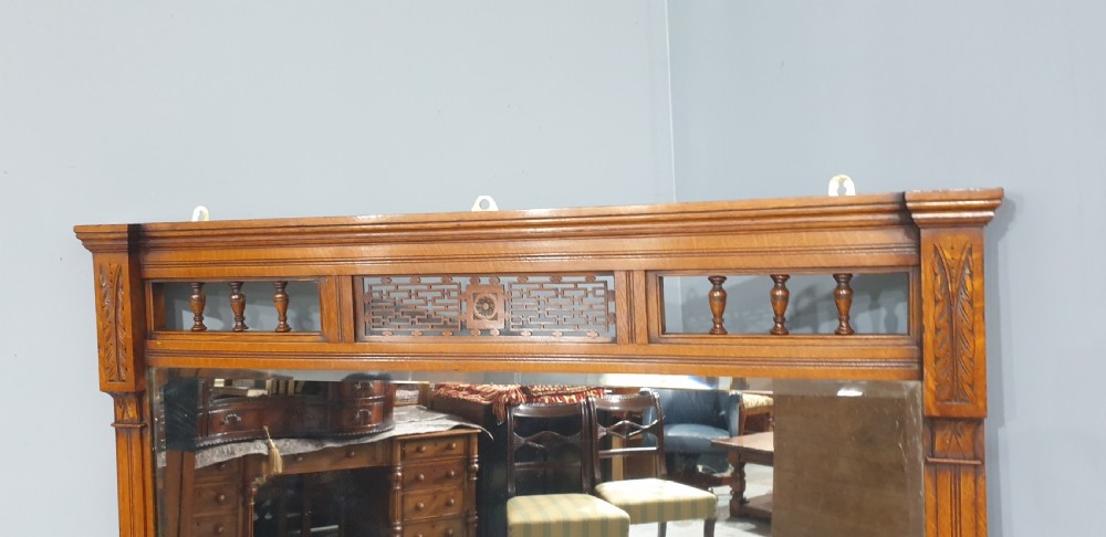 Super Edwardian Overmantle Mirror View IV