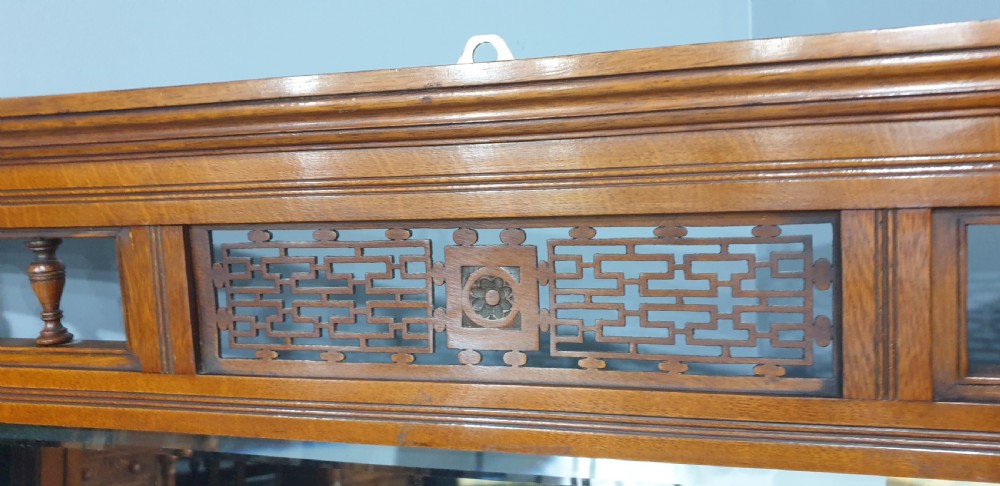 Super Edwardian Overmantle Mirror View VII