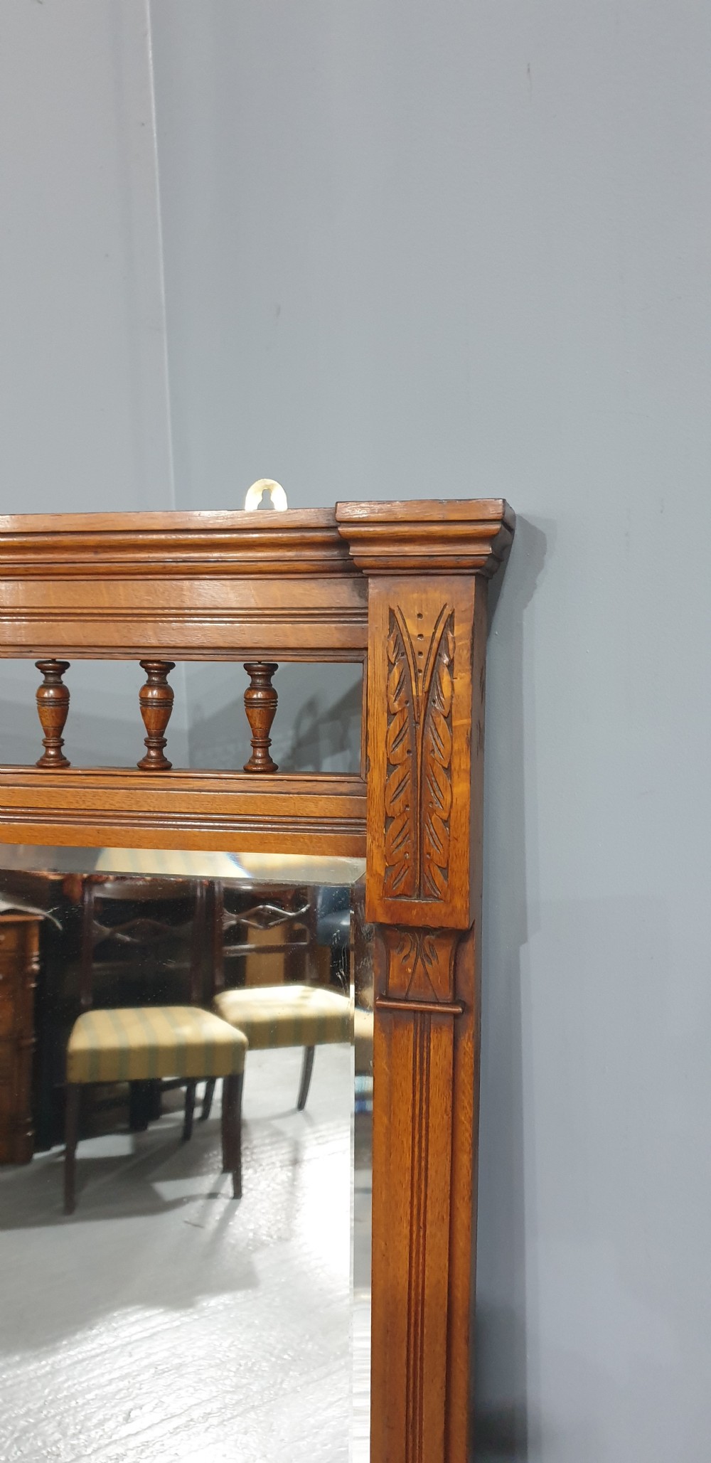 Super Edwardian Overmantle Mirror View IX