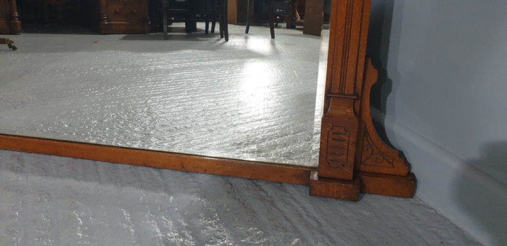 Super Edwardian Overmantle Mirror View X