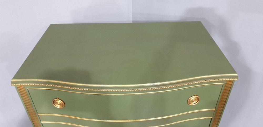 Painted Serpentine Chest of Drawers View VI