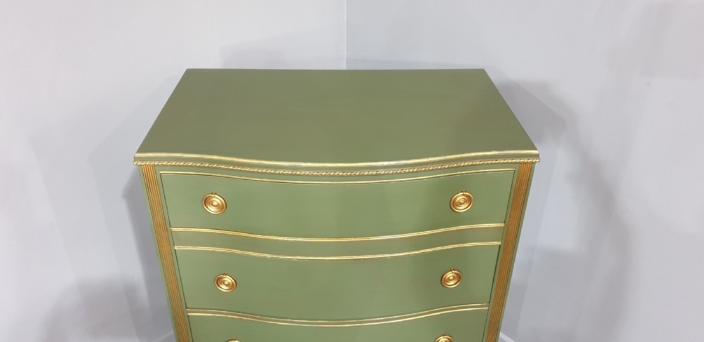 Painted Serpentine Chest of Drawers View VII