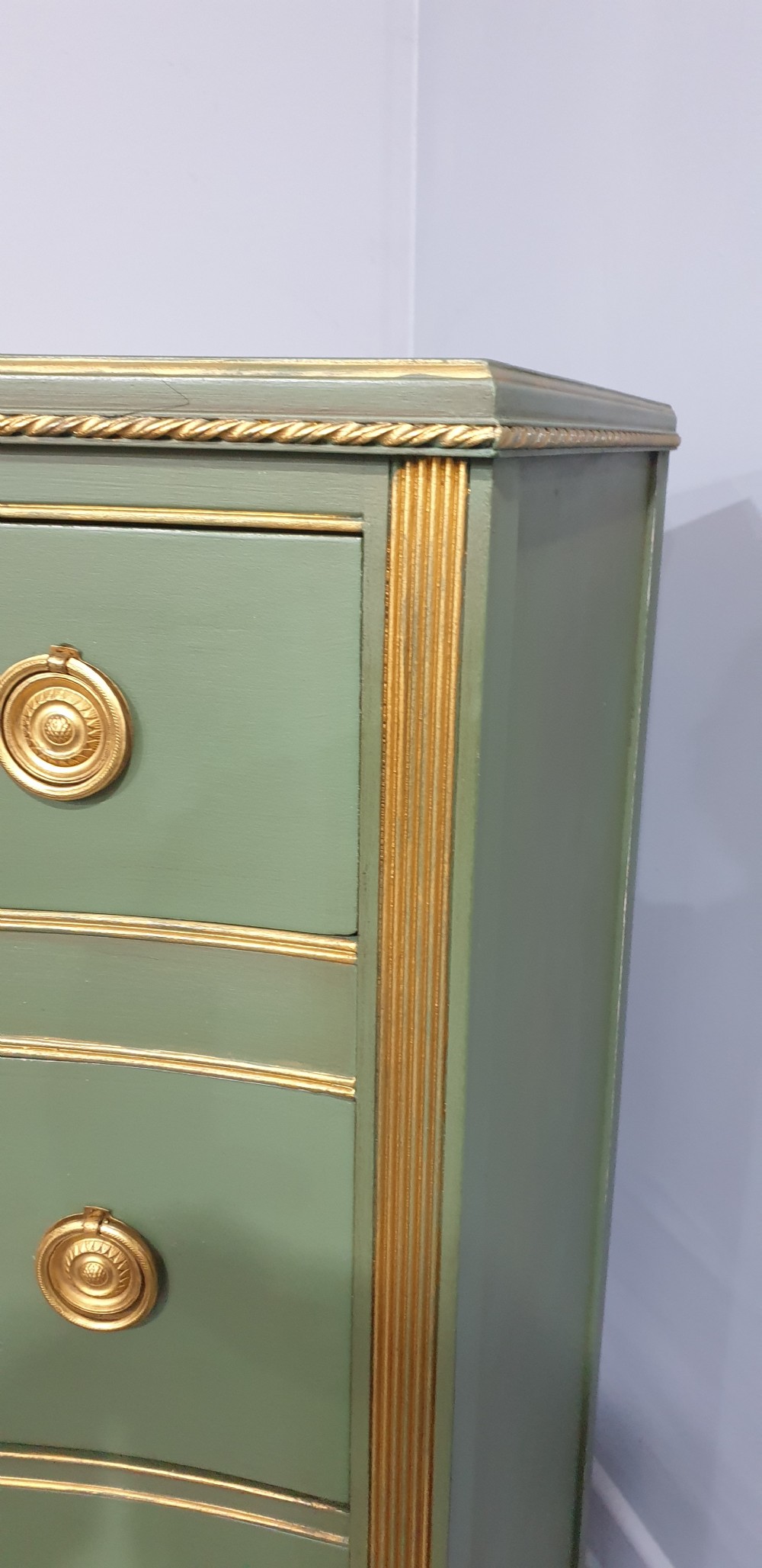 Painted Serpentine Chest of Drawers View IX