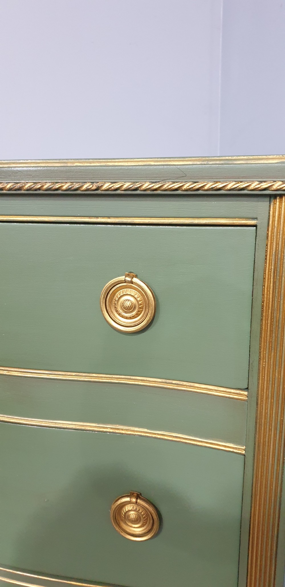 Painted Serpentine Chest of Drawers View X