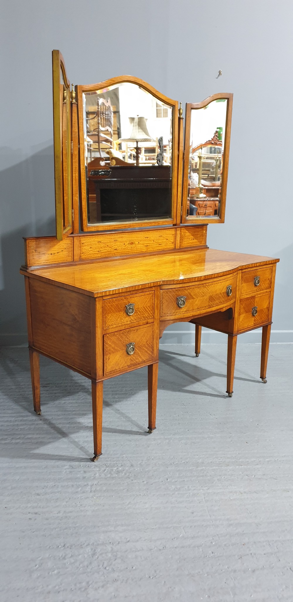Superb Satinwood Dressing Table View IX