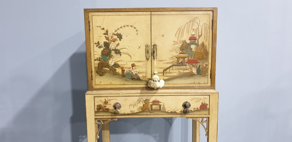 Very Nice Chinoiserie Music Cabinet View II