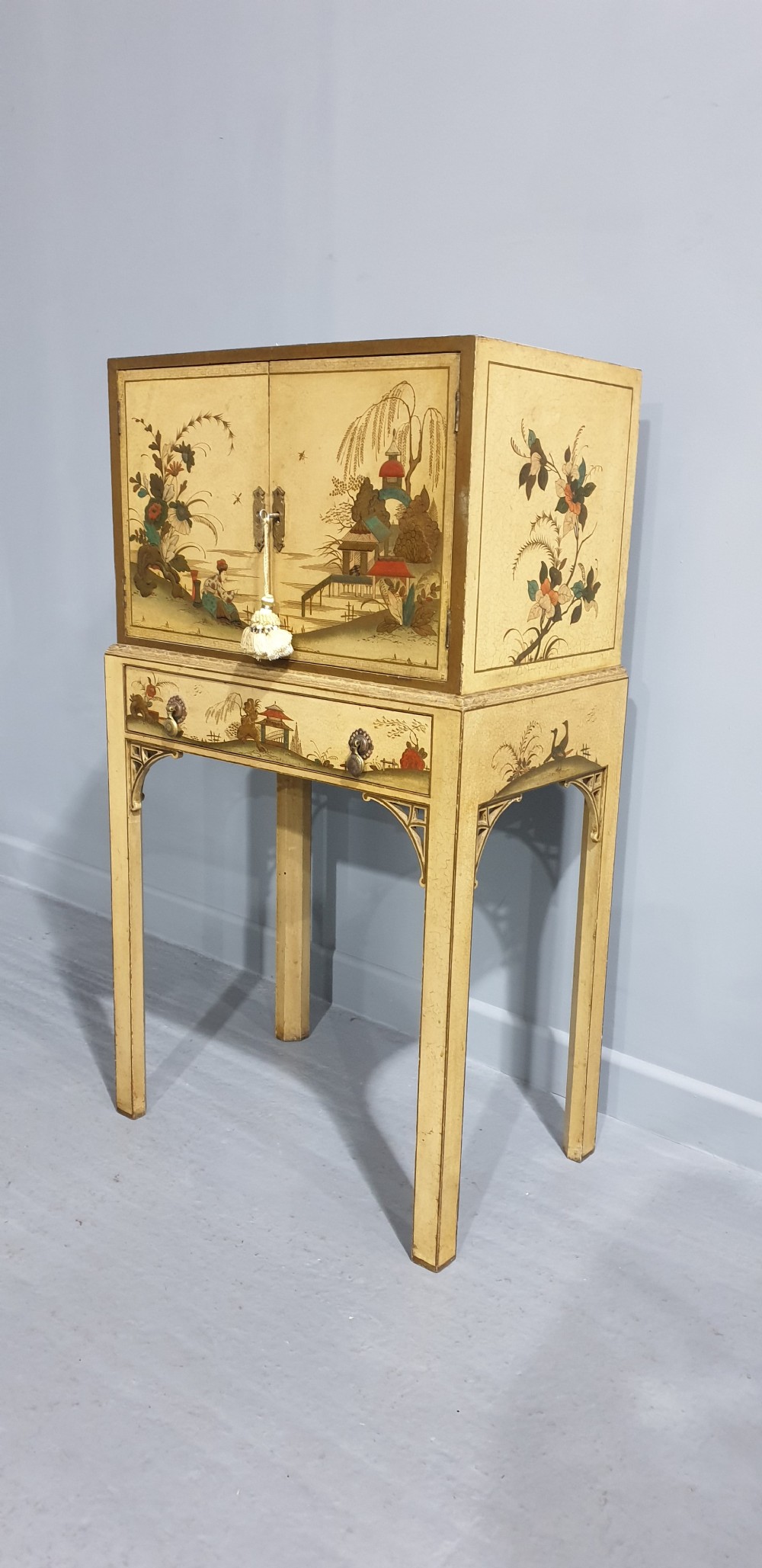 Very Nice Chinoiserie Music Cabinet View III