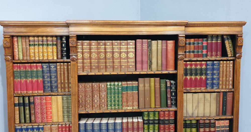Super Adjustable Open Victorian Library Bookcase View III