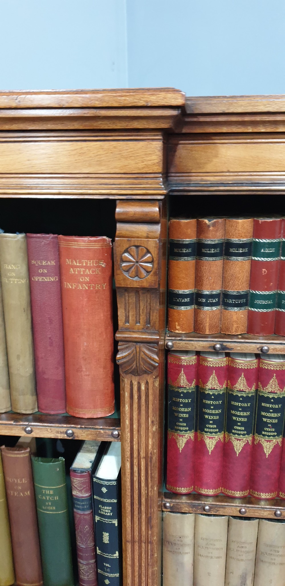 Super Adjustable Open Victorian Library Bookcase View VII