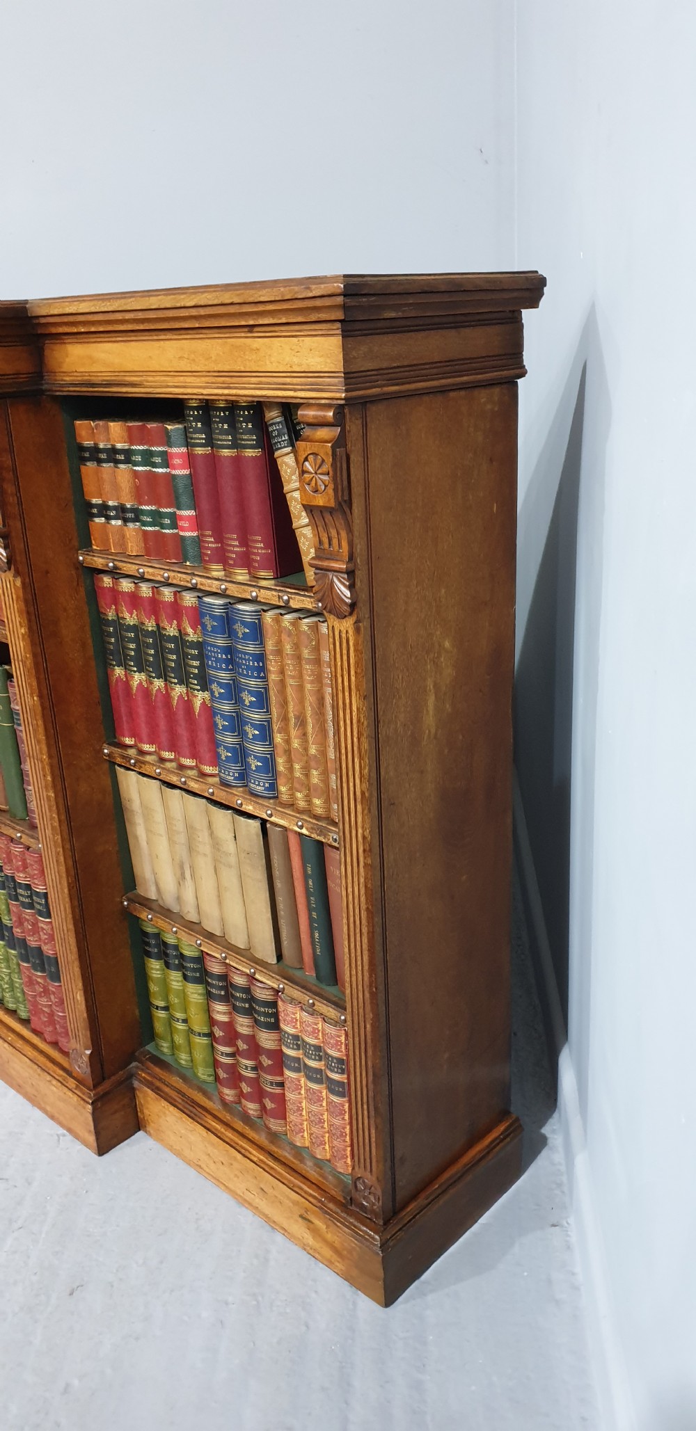 Super Adjustable Open Victorian Library Bookcase View VIII