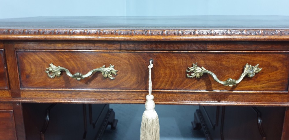 Superb Mahogany Partners Desk View III